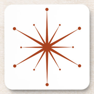 Choose Your Own Colors Fun Retro Starburst Beverage Coaster