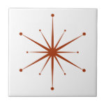 Choose Your Own Colors Retro Atomic Starburst Ceramic Tile<br><div class="desc">Fun and colorful star in a retro mid century modern style. Add a fun pop of color!  Easily make yourself a set in your favorite color combination!  (Click Edit Design.  Select the star,  choose a color.  Select Background,  choose a color.  That's it!)</div>