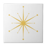 Choose Your Own Colors Retro Atomic Starburst Ceramic Tile<br><div class="desc">Fun and colorful star in a retro mid century modern style. Add a fun pop of color!  Easily make yourself a set in your favorite color combination!  (Click Edit Design.  Select the star,  choose a color.  Select Background,  choose a color.  That's it!)  Match your own decor!</div>