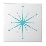 Choose Your Own Colors Retro Atomic Starburst Ceramic Tile<br><div class="desc">Fun and colorful star in a retro mid century modern style. Add a fun pop of color!  Easily make yourself a set in your favorite color combination!  (Click Edit Design.  Select the star,  choose a color.  Select Background,  choose a color.  That's it!)  Match your own decor!</div>