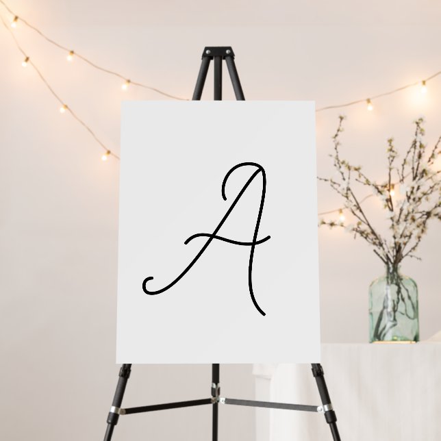 Choose Your Own Letter | Font Style: Alexandria  Foam Board (In Situ (Stand))