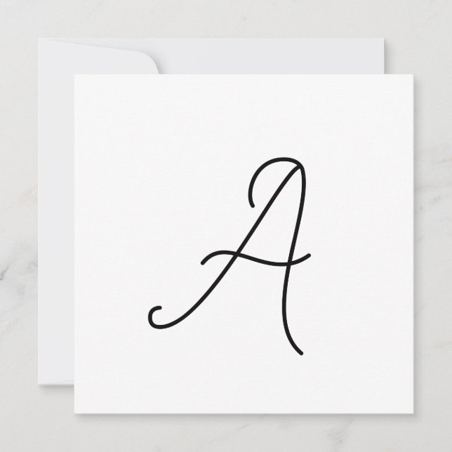 Choose Your Own Letter | Font Style: Alexandria  Note Card (Front)