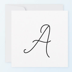 Choose Your Own Letter Font Style: Alexandria Note Card