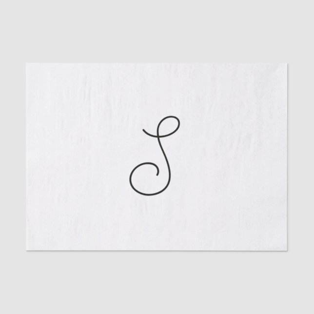 Choose Your Own Letter | Font Style: Alexandria  Tissue Paper (Front)