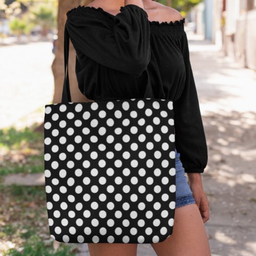 Choose Your Own Polka Dot Pattern Tote Bag