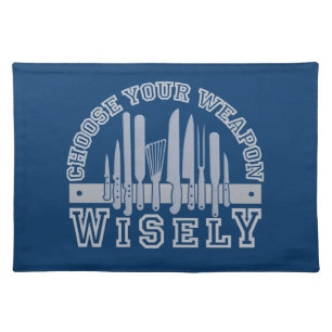 Choose Your Weapon custom placemat