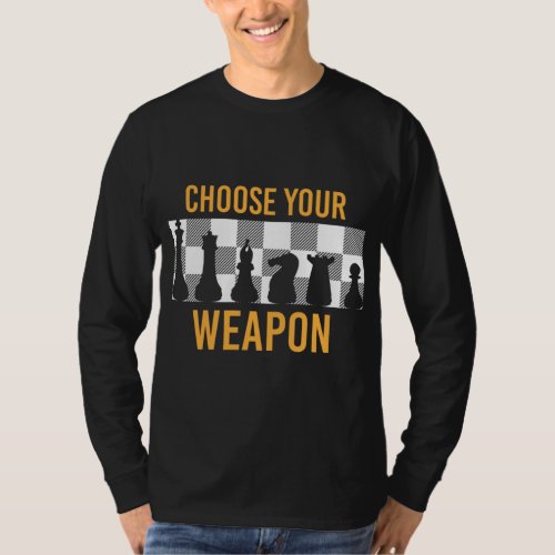 Choose your weapon Fashion Chess Blue Small T_Shirt