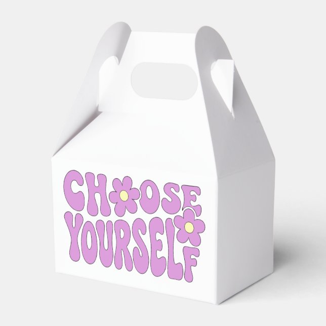 Choose yourself  favor boxes (Front Side)