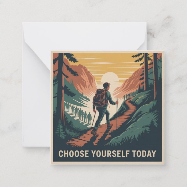 Choose Yourself Today Note Card (Front)