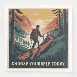 Choose Yourself Today Paper Dinner Napkins