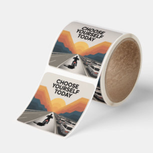 Choose Yourself Today Square Sticker