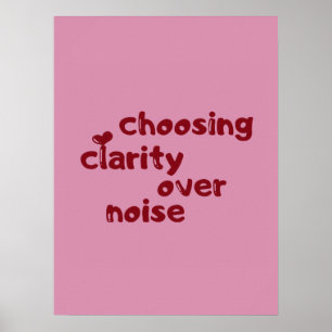 Choosing Clarity Over Noise Minimal Wall art