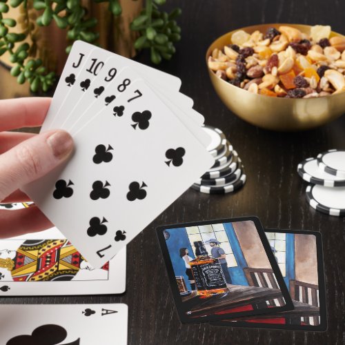 Choosing Texas Painting by Alfred Fox Poker Cards