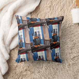 Choosing Texas Painting by Alfred Fox Throw Pillow