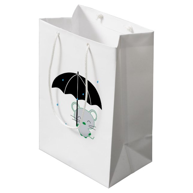 Chootan and umbrella medium gift bag (Front Angled)