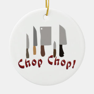 Chop Chop Ceramic Ornament