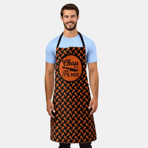 Chop It Like Its Hot Knife Chef Red Chili Pepper Apron