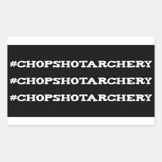 Chop Shot Archery Hashtag Limb Stickers