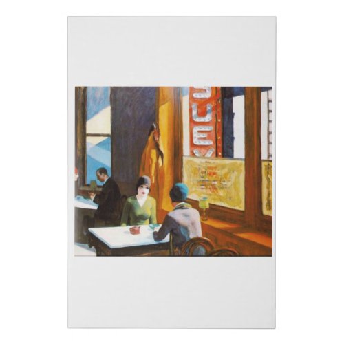 Chop Suey _ Edward Hopper Faux Canvas Print