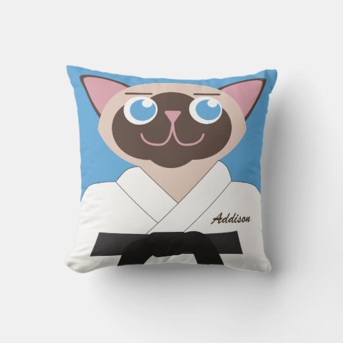 Chop This Pillow Karate Kat Personalized