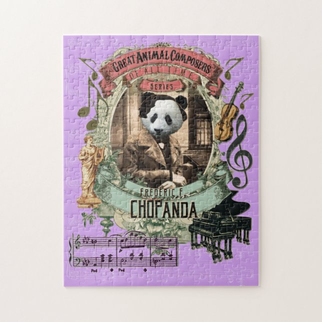 Chopanda Great Animal Composer Chopin Parody Jigsaw Puzzle (Vertical)