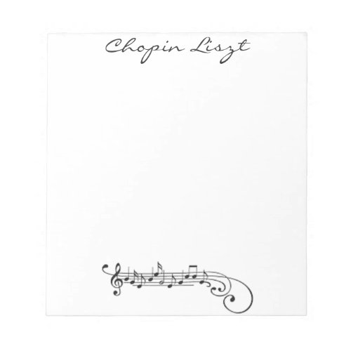 Chopin Liszt Notepad