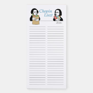 Chopin Liszt (shopping list) Magnetic Notepad