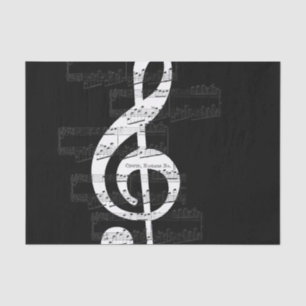 Chopin Nocturne Treble Clef Op. 9, No. 1 Tissue Paper