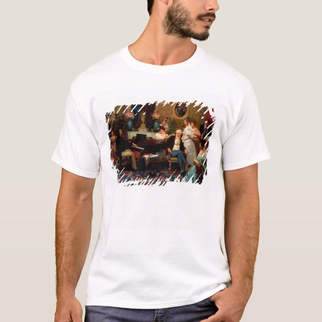 Chopin Playing the Piano T-Shirt (Front)