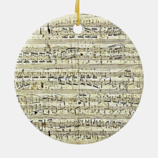 Chopin - Polonaise Ceramic Ornament (Back)