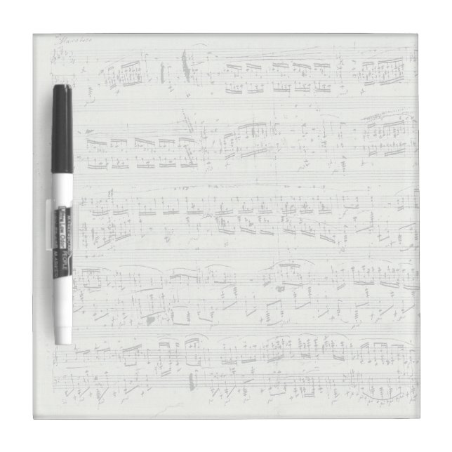 Chopin Polonaise Piano Music Manuscript Dry Erase Board (Front)
