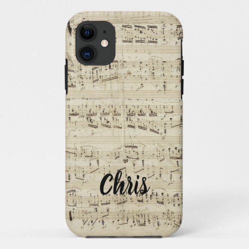 Chopin _ Polonaise Template iPhone 11 Case