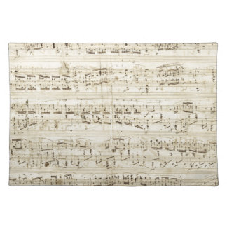 Chopin Sheet Music Placemat