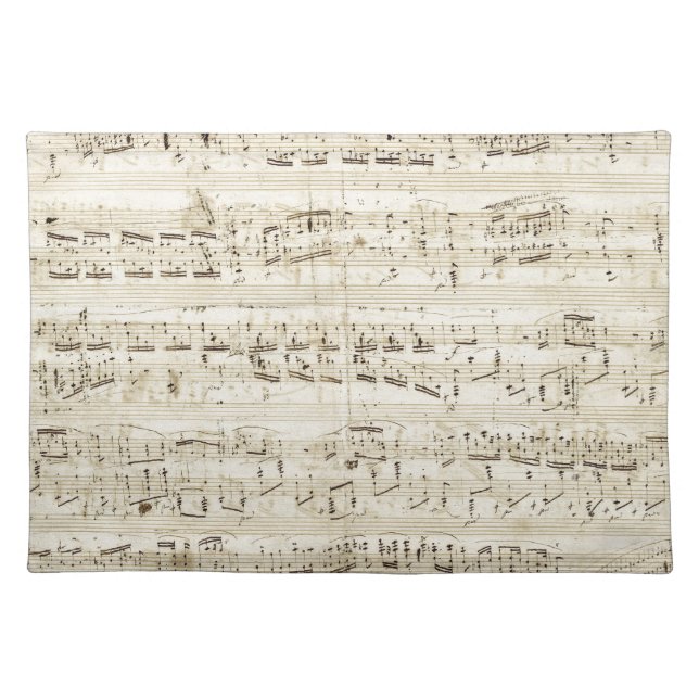 Chopin Sheet Music Placemat (Front)