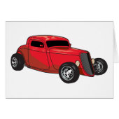 Chopped Red Street Rod (Front Horizontal)