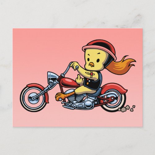 Chopper Chick_notx Postcard