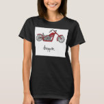 Chopper. Cool Hip Red Motorcycle Biker Toddler Tee at Zazzle