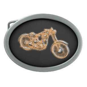 Chopper Cruiser Oval Belt Buckle