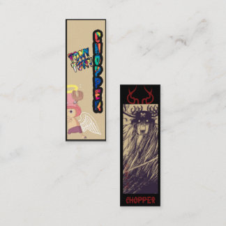 Chopper Dual Personality Bookmark Mini Business Card