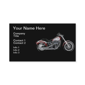 Chopper Hog Heavyweight Motorcycle Business Card