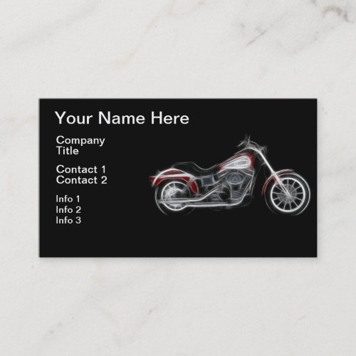 Chopper Hog Heavyweight Motorcycle Business Card