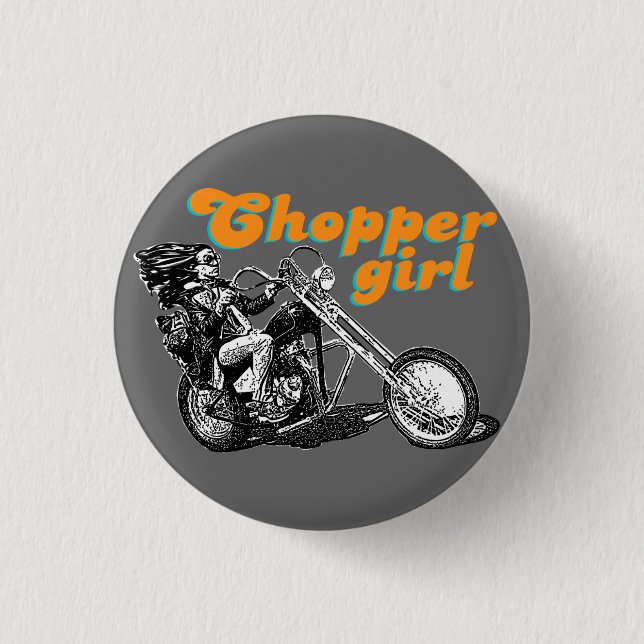 Chopper motorcycles button (Front)