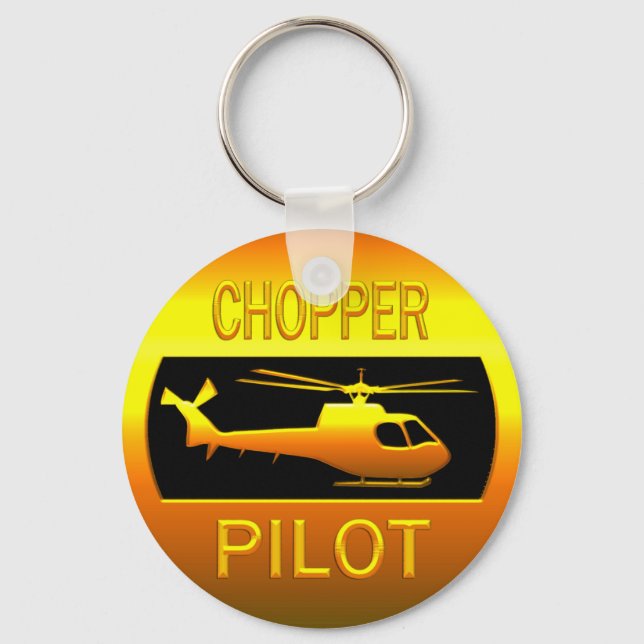Chopper Pilot Keychain (Front)