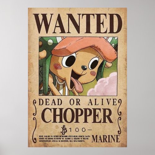 Chopper Wanted Poster