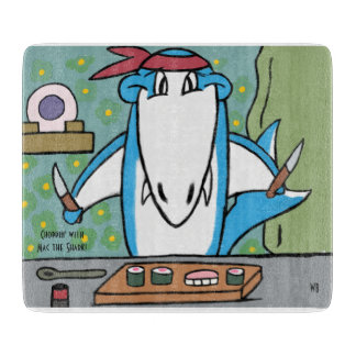Choppin' With Mac the Shark  Cutting Board