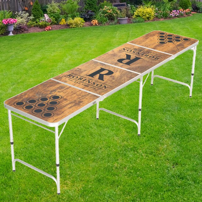 Chopping Block Family Name & Initial Beer Pong Table (Creator Uploaded)