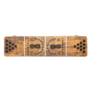 Chopping Block Tropical Pineapple Wedding Beer Pong Table