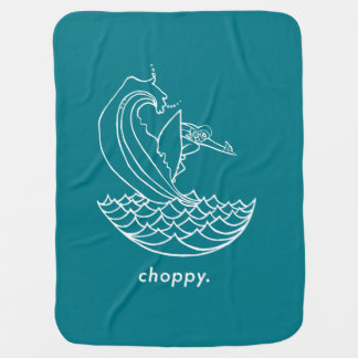 Choppy surfer baby blanket