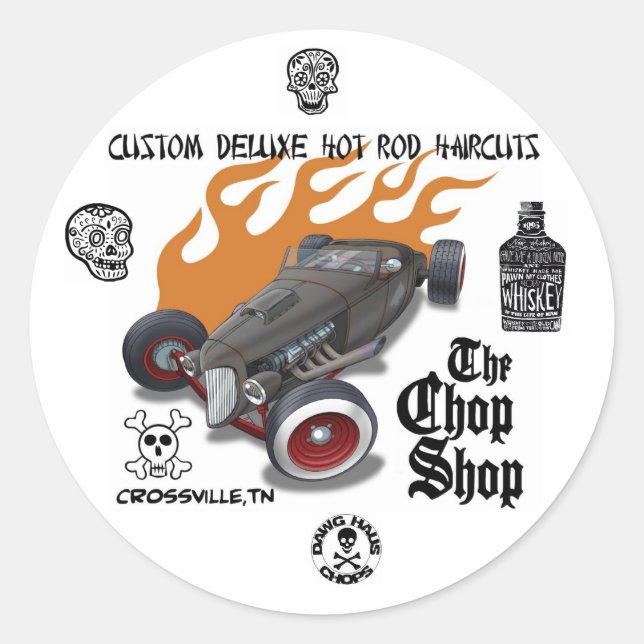 chopshop2, stamp, 40794_1523095088132_155724727... classic round sticker (Front)