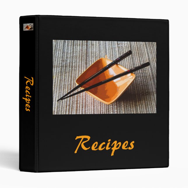 Chopsticks 3 Ring Binder (Front/Spine)